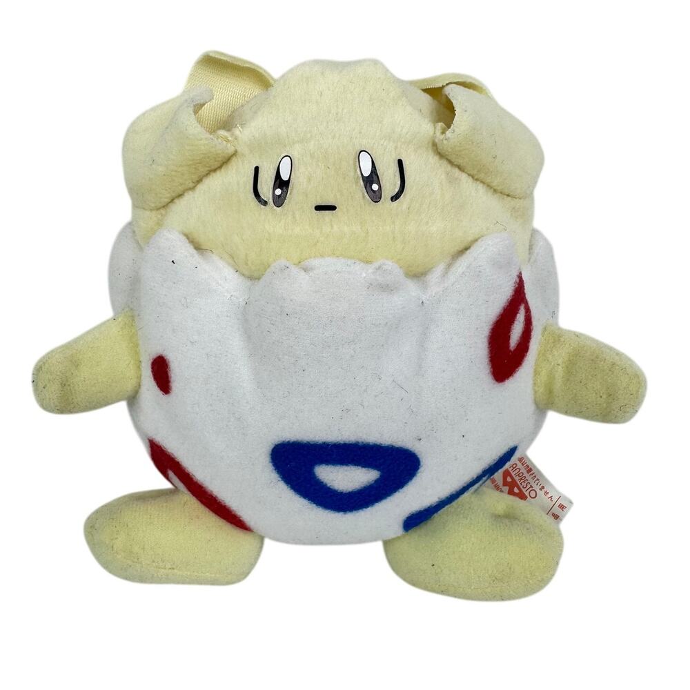 5 for $25| Togepi Pokemon Banpresto 1998 Plush 7" Stuffed Toy Doll Japan